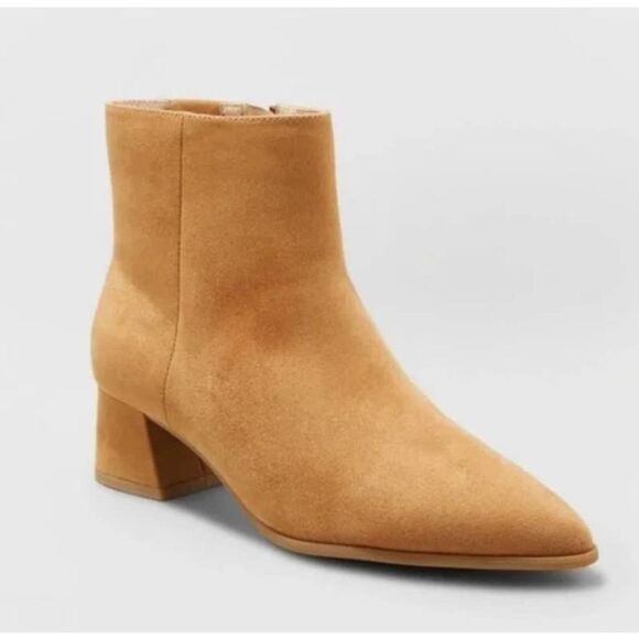 A New Day Delilah Tan Booties Size 9.5 - Picture 2 of 10